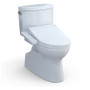 TOTO Vespin II 1.28 GPF Two Piece Elongated Toilet with Left Hand Lever - Bidet Seat Included Cotton