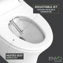 Anzzi ENVO Vail 1.28 GPF Dual Flush One Piece Elongated Smart Toilet with Left Hand Lever - Bidet Seat Included - White