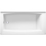 Kohler Entity 60" x 30" Three Wall Alcove Acrylic Soaking Tub with Left Drain White