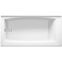 Kohler Entity 60" x 30" Three Wall Alcove Acrylic Soaking Tub with Left Drain White