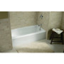 Kohler Villager Collection 60" Cast Iron Soaking Bathtub for Three Wall Alcove Installations with Right Hand Drain White