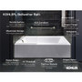 Kohler Bellwether 60" Alcove Soaking Tub with Left Drain -White