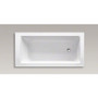 Kohler Archer 60" Drop In Acrylic Soaking Tub with Reversible Drain and Overflow - Dune