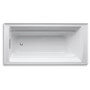 Kohler Archer 72" Alcove Soaking Tub with Left Drain and Comfort Depth Technology - Dune