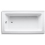 Kohler Bellwether Collection 60" Three Wall Alcove Bath Tub with Integral Apron and Left Hand Drain - White