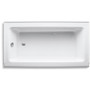 Kohler Bellwether Collection 60" Three Wall Alcove Bath Tub with Integral Apron and Left Hand Drain - Biscuit