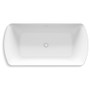 Kohler Irvine 59" x 29-1/2" Acrylic Soaking Tub with Center Drain, Drain Assembly, and Integrated Overflow -White