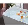 Kohler Irvine 59" x 29-1/2" Acrylic Soaking Tub with Center Drain, Drain Assembly, and Integrated Overflow -White