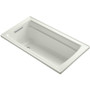 Kohler Archer Collection 60" Drop In Soaker Bath Tub with Armrests, Lumbar Support and Reversible Drain - Dune