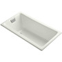 Kohler Tea-For-Two 60" Drop In/Three Wall Alcove/Undermount Cast Iron Soaking Tub with Reversible Drain and Overflow - Dune