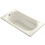 Kohler Devonshire Collection 60" Drop In Soaking Bath Tub with Reversible Drain - Biscuit