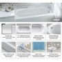 Kohler Devonshire Collection 60" Three Wall Alcove Soaking Bath Tub with Right Hand Drain - White