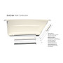 Kohler Archer 60" ExoCrylic Soaking Bathtub for Alcove Installations with Right Hand Drain - White