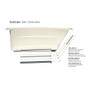 Kohler Archer 60" ExoCrylic Soaking Bathtub for Alcove Installations with Right Hand Drain - Biscuit