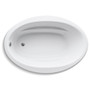 Kohler Sunward Collection 60" Drop In Soaking Bath Tub with Reversible Drain - White