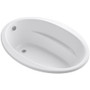 Kohler Sunward Collection 60" Drop In Soaking Bath Tub with Reversible Drain - White