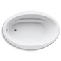 Kohler Sunward Collection 60" Drop In Soaking Bath Tub with Reversible Drain - Biscuit