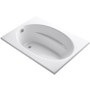Kohler Windward Collection 60" Drop In Soaking Bath Tub with Reversible Drain - White