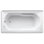 Kohler Devonshire Collection 60" Three Wall Alcove Soaking Bath Tub with Left Hand Drain - Biscuit
