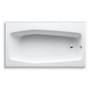 Kohler Villager Collection 60" Three Wall Alcove Bath Tub with Extra 4" Ledge and Right Hand Drain - White