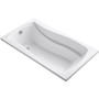 Kohler Mariposa Collection 66" Drop In Soaking Bath Tub with Reversible Drain - White