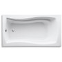 Kohler Mariposa Collection 66" Drop In Soaking Bath Tub with Reversible Drain - White