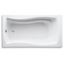 Kohler Mariposa Collection 66" Drop In Soaking Bath Tub with Reversible Drain - Dune