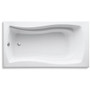 Kohler Mariposa Collection 66" Drop In Soaking Bath Tub with Reversible Drain - Biscuit
