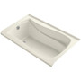 Kohler Mariposa 5' Soaking Bathtub with Integral Tile Flange and Left Drain - Biscuit