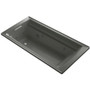 Kohler Archer Collection 72" Drop In Jetted Whirlpool Bath Tub with Reversible Drain  - Thunder Grey