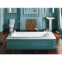 Kohler Archer Collection 72" Drop In Jetted Whirlpool Bath Tub with Reversible Drain  - Biscuit