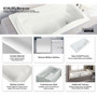 Kohler Mariposa Collection 72" Three Wall Alcove Soaking Bath Tub with Right Hand Drain and Integral Tile Flange - Dune