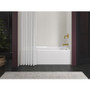 Kohler Irvine 60" x 32" Cast Iron Alcove Bath with Integral Apron and Right Drain Placement - Black Black