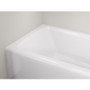 Kohler Irvine 60" x 32" Cast Iron Alcove Bath with Integral Apron and Right Drain Placement - Thunder Grey