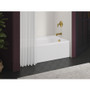 Kohler Irvine 60" x 32" Cast Iron Alcove Bath with Integral Apron and Right Drain Placement - Biscuit