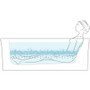 Kohler Archer 60" Three Wall Alcove Acrylic Air/Whirlpool Tub with Left Drain and Overflow - Comfort Depth Design - Biscuit
