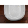 Kohler Artifacts 66" Free Standing Cast Iron Soaking Tub with Center Drain - Claw Feet Sold Separately - White