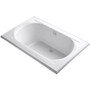 Kohler Memoirs Collection 66" Drop In Soaking Bath Tub with Center Drain - White