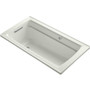 Kohler Archer 60" Drop In Acrylic Air Tub with Reversible Drain and Overflow - Comfort Depth Design - Dune