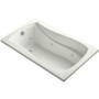 Kohler Mariposa Collection 60" Drop In Jetted Whirlpool Bath Tub with Reversible Drain - Dune