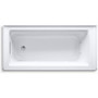 Kohler Archer 66" Three Wall Alcove Whirlpool Tub with Left Drain - White
