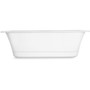 Kohler Volute 63" Free Standing Enameled Cast Iron Rectangular Soaking Tub with Reinforced Resin Pedestal Base, Center Drain, Drain Assembly, and Overflow - White / White / White Base