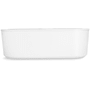 Kohler Volute 63" Free Standing Enameled Cast Iron Soaking Tub with Acrylic Shroud, Center Drain, Brass Drain Assembly, and Overflow - White / Black