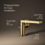 Kohler Composed® Single-handle Bathroom Sink Faucet With Lever Handle, 1.2 GPM - Vibrant Brushed Moderne Brass