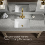 Kohler Riff® Single-handle Bathroom Sink Faucet, 1.2 GPM - Vibrant Brushed Moderne Brass