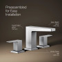 Kohler Honesty® Widespread Bathroom Sink Faucet, 1.2 GPM - Polished Chrome