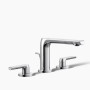 Kohler Avid® Widespread Bathroom Sink Faucet, 1.2 GPM - Polished Chrome