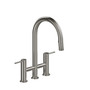 Riobel Azure Bridge Pulldown Kitchen Faucet - Stainless Steel Finish