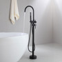 Royal Goose Freestanding Floor Mounted Bath Tub Filler Faucet Matt Black