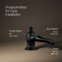 Kohler Artifacts® With Flume Design Bathroom Sink Faucet Spout With Flume Design, 1.2 GPM - Matte Black